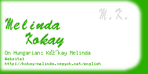 melinda kokay business card